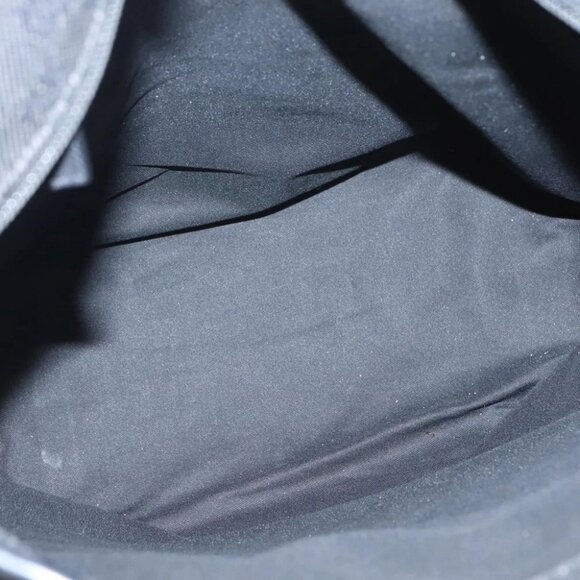 GUCCI GG Canvas Tote Bag Outlet Black Silver - Picture 12 of 14